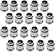 711-265 AutoGrade Series Conical Lug Nut - Chrome, Steel, Bulge, 1/2-20 in. Direct Fit, Set of 20