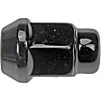 711-305A AutoGrade Series Conical Lug Nut - Black Chrome, Chrome, Bulge Seat Acorn, 12 mm Direct Fit, Set of 4