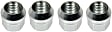 712-1006 AutoGrade Series Lug Nut - Chrome, Steel, Bulge, M14-2.0 Direct Fit, Set of 4