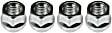 712-1006 AutoGrade Series Lug Nut - Chrome, Steel, Bulge, M14-2.0 Direct Fit, Set of 4
