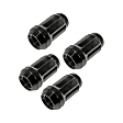 712-315C AutoGrade Series Conical Lug Nut - Black, Steel, Acorn, M12-1.5 Direct Fit, Set of 4
