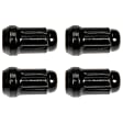 712-315C AutoGrade Series Conical Lug Nut - Black, Steel, Acorn, M12-1.5 Direct Fit, Set of 4