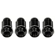 712-315C AutoGrade Series Conical Lug Nut - Black, Steel, Acorn, M12-1.5 Direct Fit, Set of 4