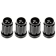 712-315C AutoGrade Series Conical Lug Nut - Black, Steel, Acorn, M12-1.5 Direct Fit, Set of 4