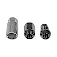 713-275A AutoGrade Series Lug Nut - Black Chrome, Carbon Steel, Acorn, 1/2 -20 Direct Fit, Set