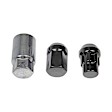 713-275A AutoGrade Series Lug Nut - Black Chrome, Carbon Steel, Acorn, 1/2 -20 Direct Fit, Set