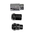 713-275A AutoGrade Series Lug Nut - Black Chrome, Carbon Steel, Acorn, 1/2 -20 Direct Fit, Set