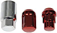 713-275E AutoGrade Series Lug Nut - Red, Carbon Steel, Acorn, 1/2 -20 Direct Fit, Set of 16