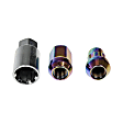 713-275G AutoGrade Series Lug Nut - Rainbow, Carbon Steel, Acorn, 1/2 -20 Direct Fit, Set
