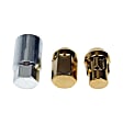 713-275K AutoGrade Series Lug Nut - Gold Chrome, Carbon Steel, Acorn, 1/2 -20 Direct Fit, Set