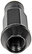 713-285A AutoGrade Series Lug Nut - Black, Carbon Steel, Open End Duplex Acorn, 1/2 -20 Direct Fit, Set of 20