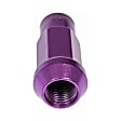 713-285J AutoGrade Series Lug Nut - Purple, Carbon Steel, Open End Duplex Acorn, 1/2 -20 Direct Fit, Set