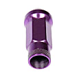 713-285J AutoGrade Series Lug Nut - Purple, Carbon Steel, Open End Duplex Acorn, 1/2 -20 Direct Fit, Set