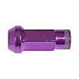 713-285J AutoGrade Series Lug Nut - Purple, Carbon Steel, Open End Duplex Acorn, 1/2 -20 Direct Fit, Set