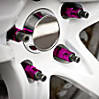 713-285J AutoGrade Series Lug Nut - Purple, Carbon Steel, Open End Duplex Acorn, 1/2 -20 Direct Fit, Set