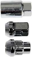 713-375 AutoGrade Series Lug Nut - Chrome, Carbon Steel, Acorn, M12-1.50 Direct Fit, Set of 16