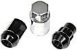 713-375A AutoGrade Series Lug Nut - Black Chrome, Carbon Steel, Acorn, M12-1.50 Direct Fit, Set of 16