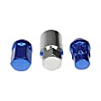 713-375D AutoGrade Series Lug Nut - Blue chrome, Carbon Steel, Acorn, M12-1.50 Direct Fit, Set