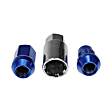 713-375D AutoGrade Series Lug Nut - Blue chrome, Carbon Steel, Acorn, M12-1.50 Direct Fit, Set