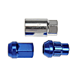713-375D AutoGrade Series Lug Nut - Blue chrome, Carbon Steel, Acorn, M12-1.50 Direct Fit, Set