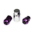 713-375J AutoGrade Series Lug Nut - Purple Chrome, Carbon Steel, Acorn, M12-1.50 Direct Fit, Set
