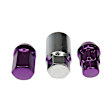 713-375J AutoGrade Series Lug Nut - Purple Chrome, Carbon Steel, Acorn, M12-1.50 Direct Fit, Set