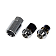 713-375T AutoGrade Series Lug Nut - Blue chrome, Carbon Steel, Acorn, M12-1.50 Direct Fit, Set