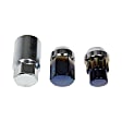 713-375T AutoGrade Series Lug Nut - Blue chrome, Carbon Steel, Acorn, M12-1.50 Direct Fit, Set