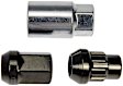 713-375Z AutoGrade Series Lug Nut - Black Chrome, Carbon Steel, Acorn, M12-1.50 Direct Fit, Set of 16