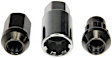 713-375Z AutoGrade Series Lug Nut - Black Chrome, Carbon Steel, Acorn, M12-1.50 Direct Fit, Set of 16