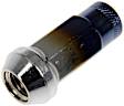 713-385T AutoGrade Series Lug Nut - Ti-Blue Chrome, Carbon Steel, Open End Duplex Acorn, M12-1.50 Direct Fit, Set of 20