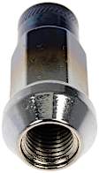 713-385T AutoGrade Series Lug Nut - Ti-Blue Chrome, Carbon Steel, Open End Duplex Acorn, M12-1.50 Direct Fit, Set of 20