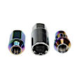 713-475G AutoGrade Series Lug Nut - Rainbow, Carbon Steel, Acorn, M12-1.25 Direct Fit, Set
