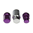 713-475J AutoGrade Series Lug Nut - Purple Chrome, Carbon Steel, Acorn, M12-1.25 Direct Fit, Set