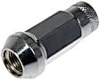 713-485 AutoGrade Series Lug Nut - Chrome, Carbon Steel, Open End Duplex Acorn, M12-1.25 Direct Fit, Set of 20