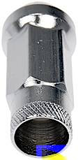 713-685 AutoGrade Series Lug Nut - Chrome, Carbon Steel, Bulge Seat Open End, M14-1.50 Direct Fit, Set of 20