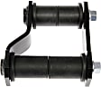 722-124 Leaf Spring Shackles and Hangers - Black, Steel, Direct Fit, Sold Individually