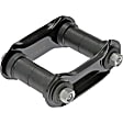 722-203 Leaf Spring Shackles and Hangers - Black, Steel, Direct Fit, Kit