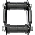 722-203 Leaf Spring Shackles and Hangers - Black, Steel, Direct Fit, Kit