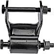 722-204 Leaf Spring Shackles and Hangers - Black, Steel, Direct Fit, Kit