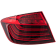 Driver Side, Outer Tail Light, with Bulb, LED, Red Lens, Base Model