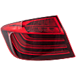Driver Side, Outer Tail Light, with Bulb, LED, Red Lens, Base Model, CAPA Certified