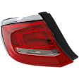 Driver Side Halogen Tail Light, With bulb(s), OE Replacement, CAPA Certified