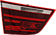 2011-2017 BMW X3 - Driver Side, Inner Tail Light, with Bulb, Halogen, Clear and Red Lens