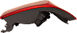Passenger Side, Outer Tail Light, with Bulb, Halogen, Red Lens