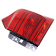 Passenger Side Tail Light, with Bulb, Halogen/LED Combo, Red Lens