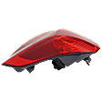 Passenger Side Tail Light, with Bulb, Halogen/LED Combo, Red Lens