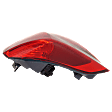 Driver Side Tail Light, with Bulb, Halogen/LED Combo, Red Lens
