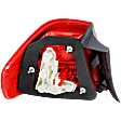 Passenger Side, Outer Tail Light, with Bulb, Halogen, Red Lens, Base Model