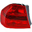 Driver Side, Outer Tail Light, With bulb(s), Halogen, Red Lens, Base Model